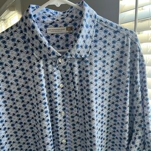 Hart Schaffner Marx luxury performance short sleeve shirt button down